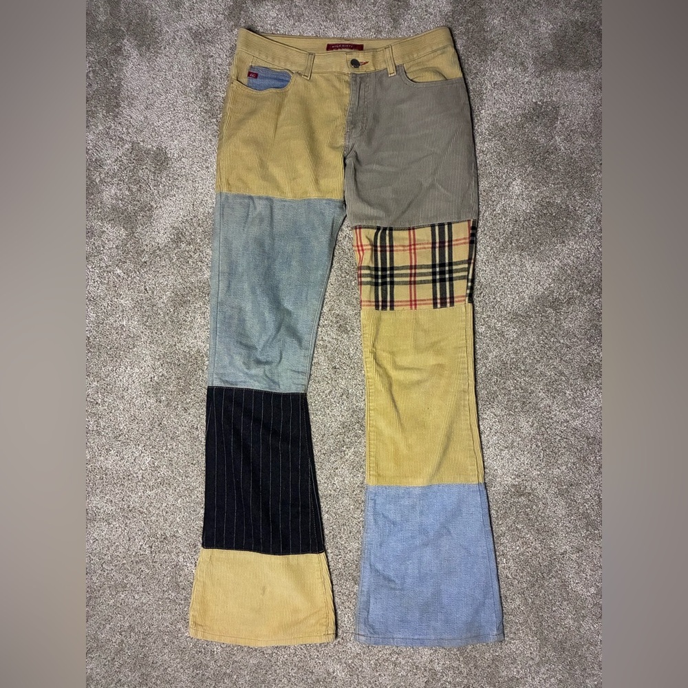 Vintage Miss Sixty Corduroy Patchwork Jeans from Brick Lane London - Size 26